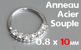 Anneau souple Acier 0.8 x 10 mm