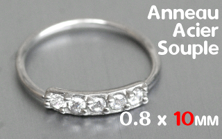 Anneau souple Acier 0.8 x 10 mm
