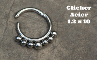 Clicker Acier 1.2 x 10 mm