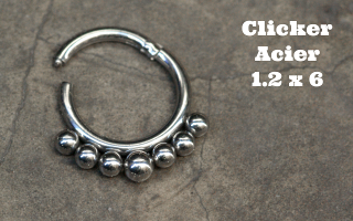 Clicker Acier 1.2 x 6 mm