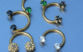 Accessoire Coeur Acier Dore 1.2 - vissage 1.0 - autre vue